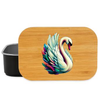 Swan - Lunch Box - black - Front