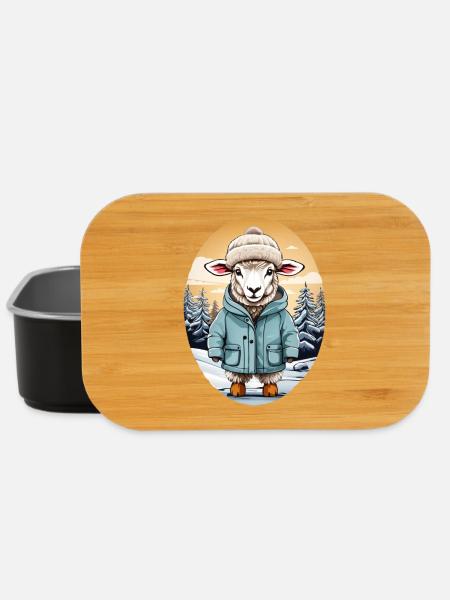 Süßes Schaf - Lunch Box - Schwarz