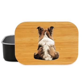 Chien de berger Shetland - Boîte à goûter - noir - Devant