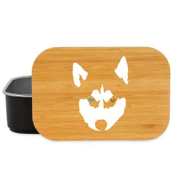 Husky Hund Siberian Husky - Lunch Box - Schwarz - Vorne
