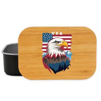 Bald eagle - Lunch Box - black - Front