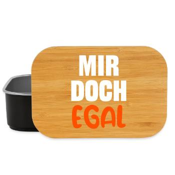 Ist Mir Egal Statement Haltung Relax - Lunch Box - Schwarz - Vorne