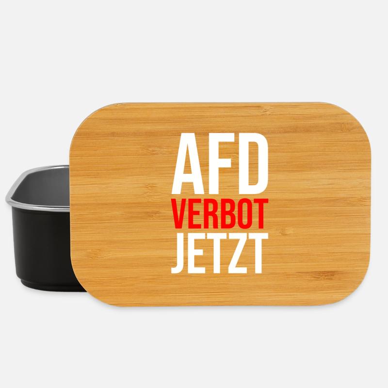 AFD VERBOT JETZT - Lunch Box - Schwarz
