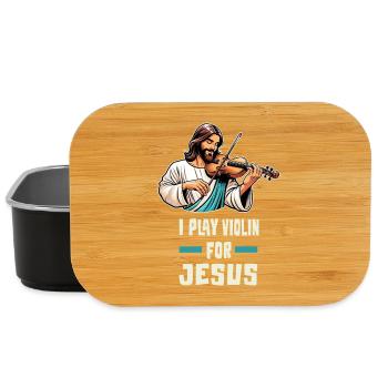 I play violin for Jesus - Lunch Box - black - Front