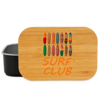 Surf Club Planche de surf Design - Boîte à goûter - noir - Devant