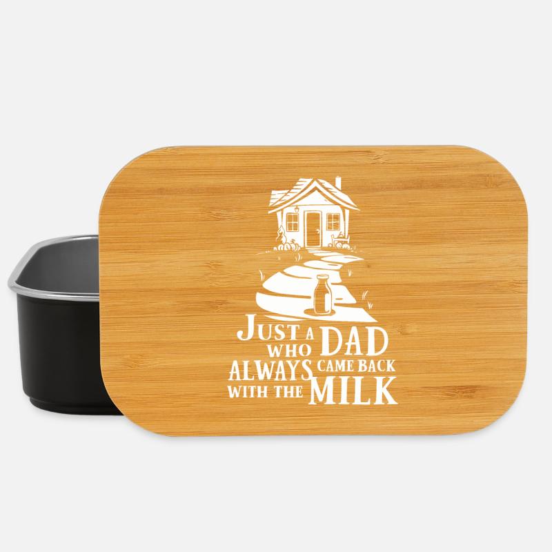 Nur ein Papa der immer mit der Milch zurück kam - Lunch Box - Schwarz