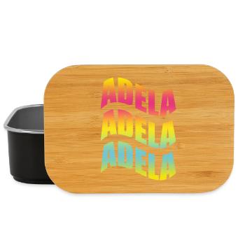 Adela T-Shirt mit Welleneffekt T-Shirt mit Welleneffekt - Lunch Box - Schwarz - Vorne