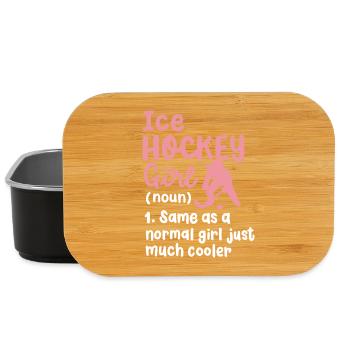 Eishockey Eishockeyspielerin - Lunch Box - Schwarz - Vorne