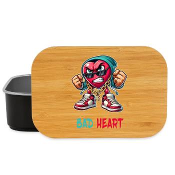 Böses Herz Design - Lunch Box - Schwarz - Vorne