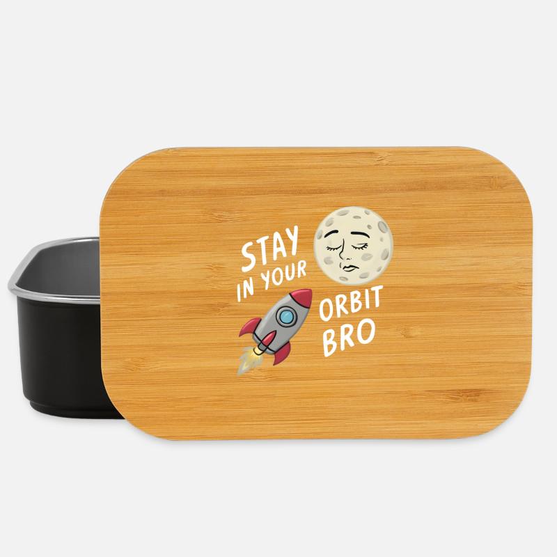 Stay in Your Orbit, Bro - Lunch Box - black