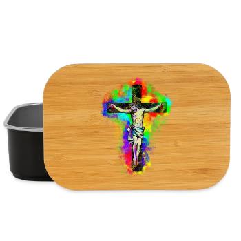 Jesus Christ Cross - Lunch Box - black - Front