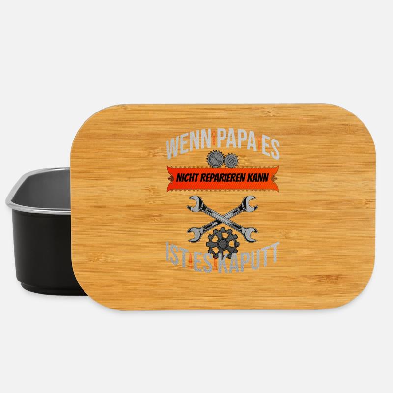 Dad Repairing Father's Day Daddy Dad Home Improvement - Lunch Box - black