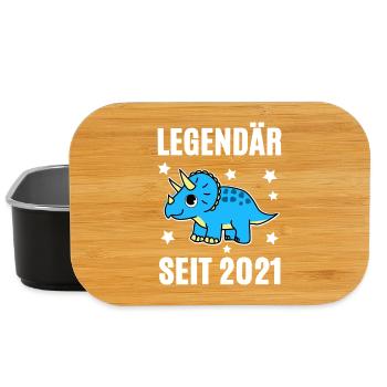 Légendaire depuis 2021 Triceratops - Boîte à goûter - noir - Devant