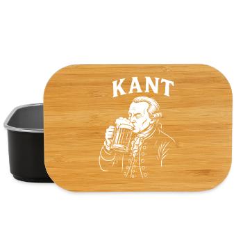Kant trinken Aufklärung Bier Geschenk - Lunch Box - Schwarz - Vorne