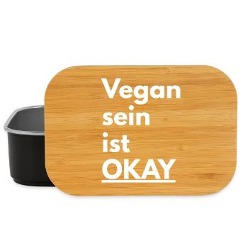 Spruch für den veganen Lebensstil - Lunch Box - Schwarz - Vorne