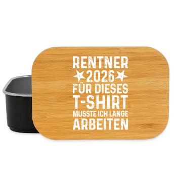 Rentner 2026 Shirt - Lunch Box - Schwarz - Vorne
