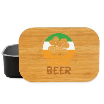 Drink beer irish - Lunch Box - black - Front