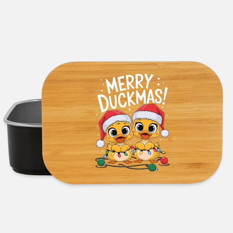 Ente Weihnachtspullover Enten Weihnachten Duckmas - Lunch Box - Schwarz