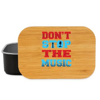Don´t stop the music - Lunch Box - Schwarz - Vorne