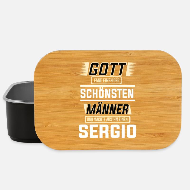 Sergio der schönste Mann von Gott geformt Design - Lunch Box - Schwarz