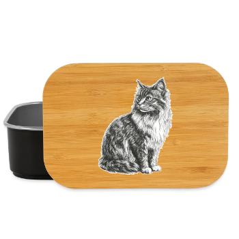 Cat - Lunch Box - black - Front