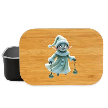 Winterzwerg mit Jingle Bells - Lunch Box - Schwarz - Vorne