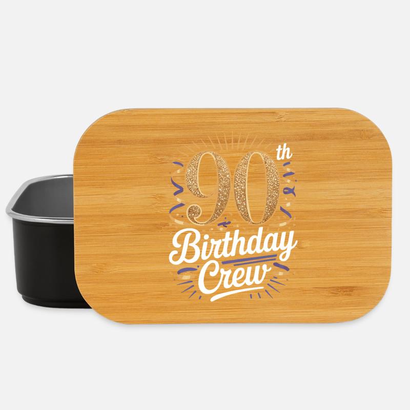 90th Birthday Crew - Lunch Box - black