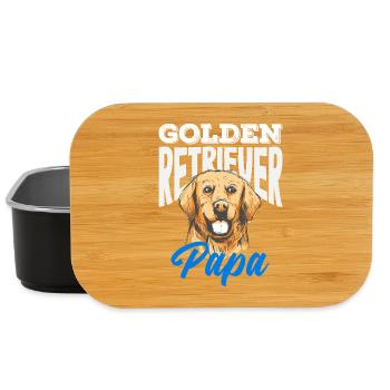 Golden Retriever Besitzer Halter Geschenk - Lunch Box - Schwarz - Vorne