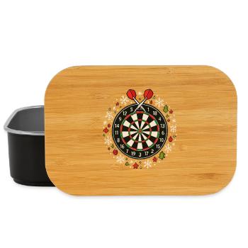 Darts Winter Design Schneemann & Christbaumkugel - Lunch Box - Schwarz - Vorne
