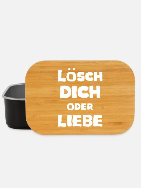 Delete You or Love Saying Meme T-Shirt Unisex - Lunch Box - black
