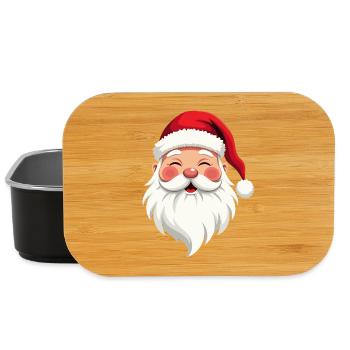 Illustration du Père Noël Cheer - Boîte à goûter - noir - Devant