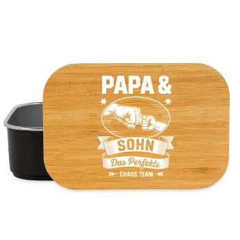 Papa & Sohn Chaos Team Emblem - Lunch Box - Schwarz - Vorne