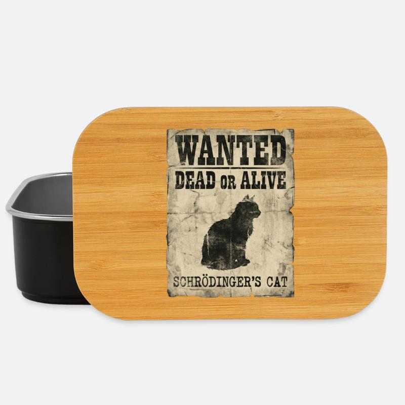 Le jeu de mots de Schrödinger’s Cat Wanted Dead Or Alive Or Alive : Physics - Boîte à goûter - noir