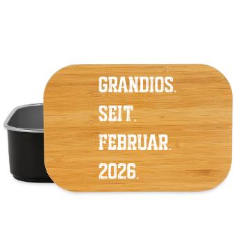 Geburt Februar 2026 - Lunch Box - Schwarz - Vorne