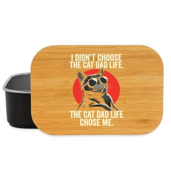 I Didn't Choose The Cat Dad Life Father - Lunch Box - black - Front