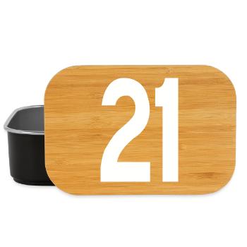 21 Number - Lunch Box - black - Front