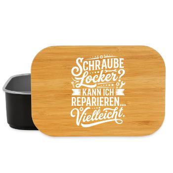 Screw loose? Repair Maybe - Lunch Box - black - Front