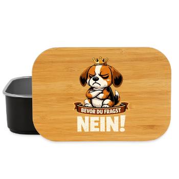 Avant que vous ne demandiez No Beagle - Boîte à goûter - noir - Devant