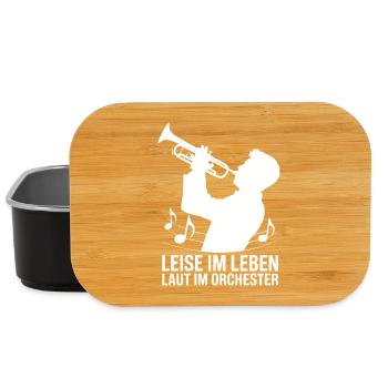 Trumpet - Quiet in Life Loud in the Orchestra - Lunch Box - black - Front