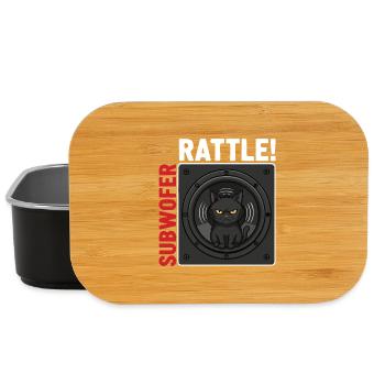 Subwoofer Rattle Cat Music Bass - Lunch Box - black - Front