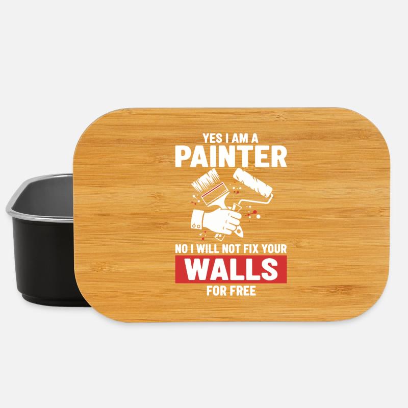 Humor Painter Fixed Not Walls - Lunch Box - black
