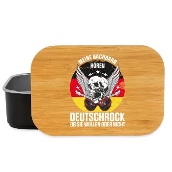 My neighbors listen to German rock - Lunch Box - black - Front