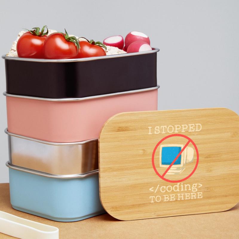 Programmer en train de coder drôle Boîte à goûter