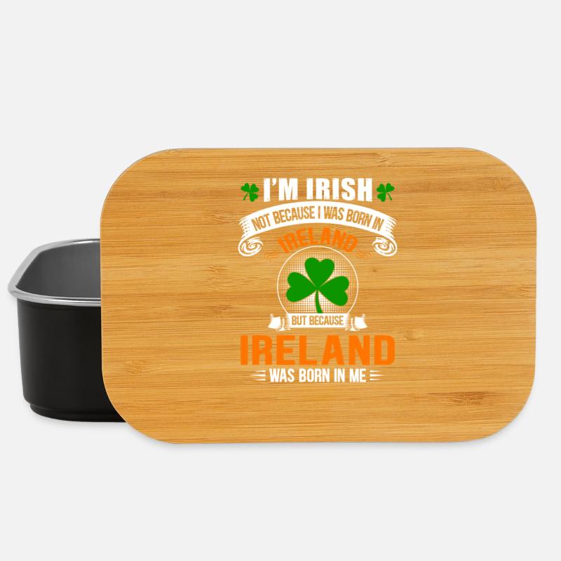 Fierté Irlandaise: née d'Irlande en moi - Boîte à goûter - noir