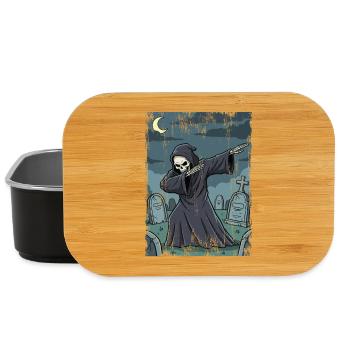 Grim Reaper in the nocturnal graveyard - Lunch Box - black - Front