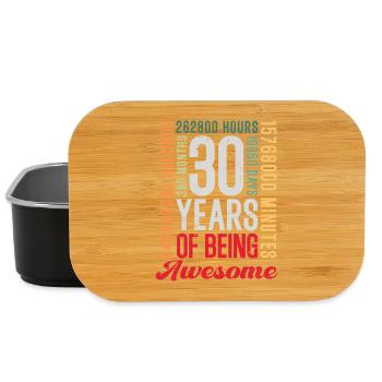 30 Jahre Geburtstag - Lunch Box - Schwarz - Vorne