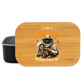 Imker Geschenk: I am a Beekeeper Nothing scares me - Lunch Box - Schwarz - Vorne