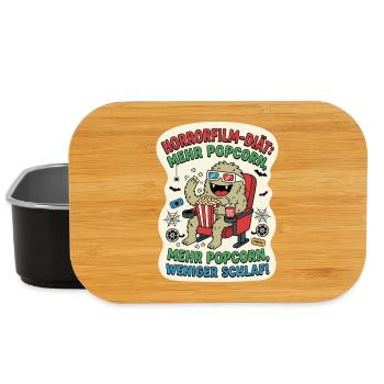 Horrorfilm Diät Popcorn Humor - Lunch Box - Schwarz - Vorne