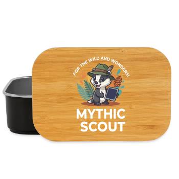 Mythic Scout Badger Wild And Wonders Design - Boîte à goûter - noir - Devant