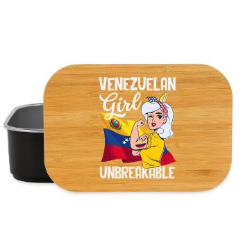 Drapeau du Venezuela Fierté & Maison Venezuela - Boîte à goûter - noir - Devant